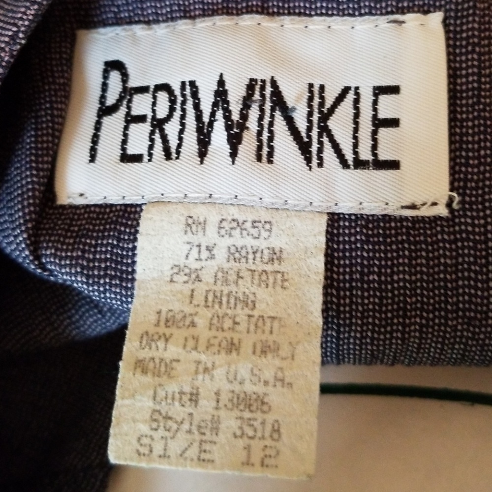 VINTAGE BARLOW - 2 Piece Dress in Periwrinkle. - Picture 9 of 9